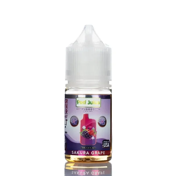 Pod Juice Salt PJ5000 Sakura Grape 30ml - Image 2