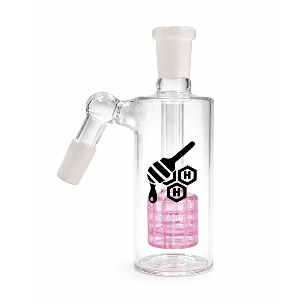 Honeybee Herb Matrix Perc Glass Cylinder Ash Catcher