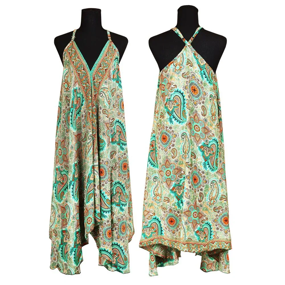 Halter Top Silk Full Length Dress - Image 2