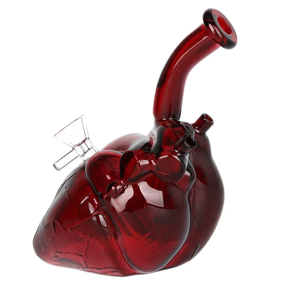 Pulsar Be Still My Heart Glass Water Pipe 6.5" - 14mm F - Image 2