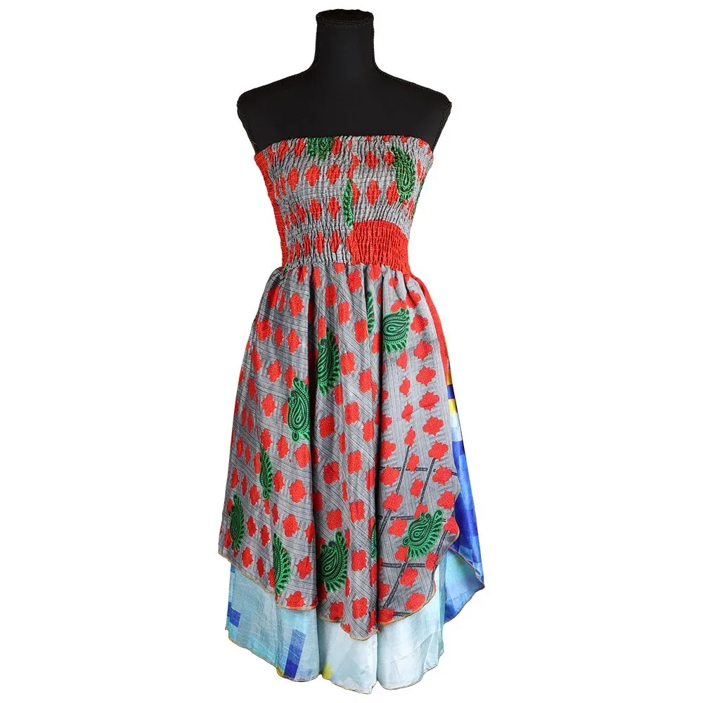 Silk Stretch Top Strapless Dress - One Size / 37" / Designs Vary - Image 2