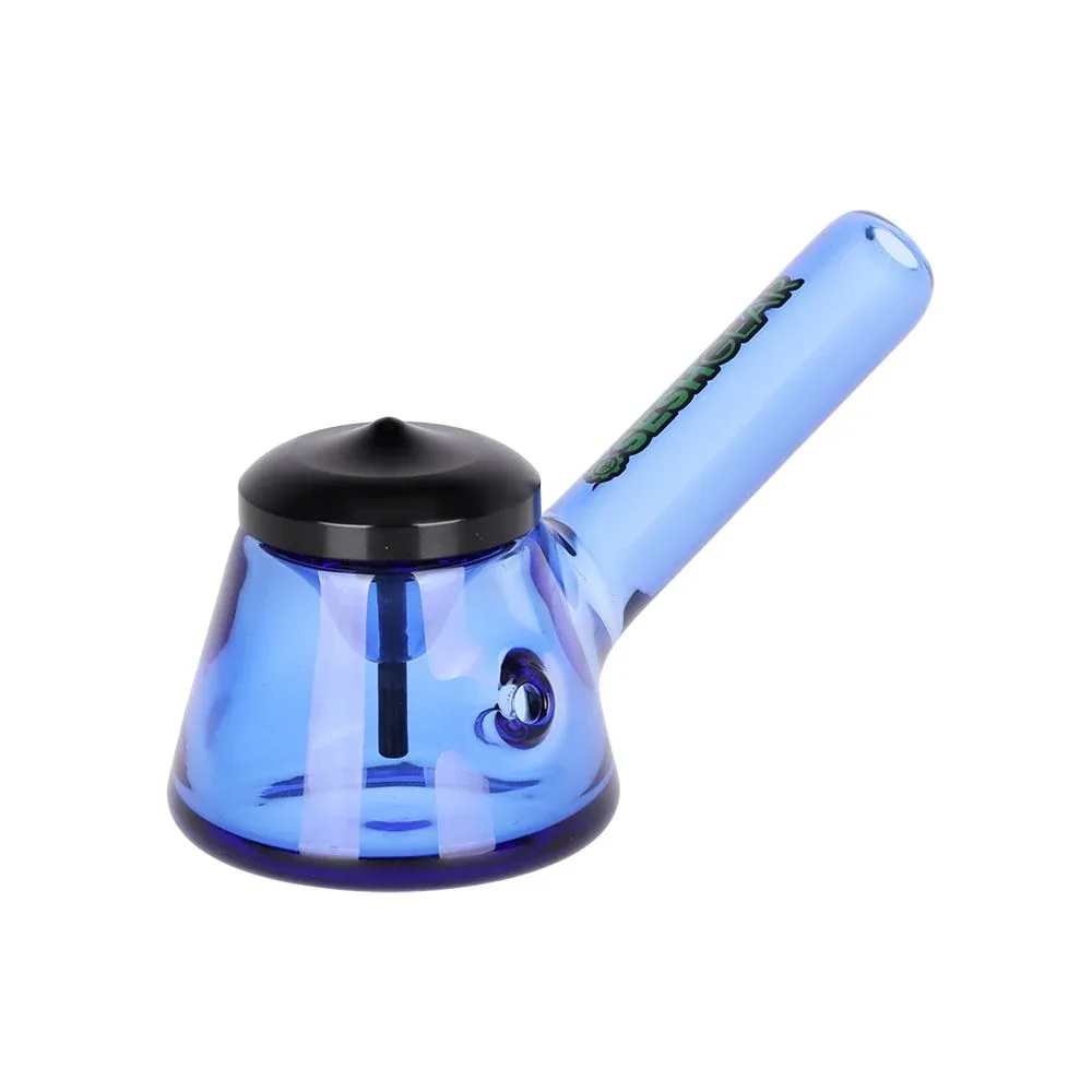 SeshGear Tamped and Poked Glass Hand Pipe - 4.75" / Colors Vary - Image 2