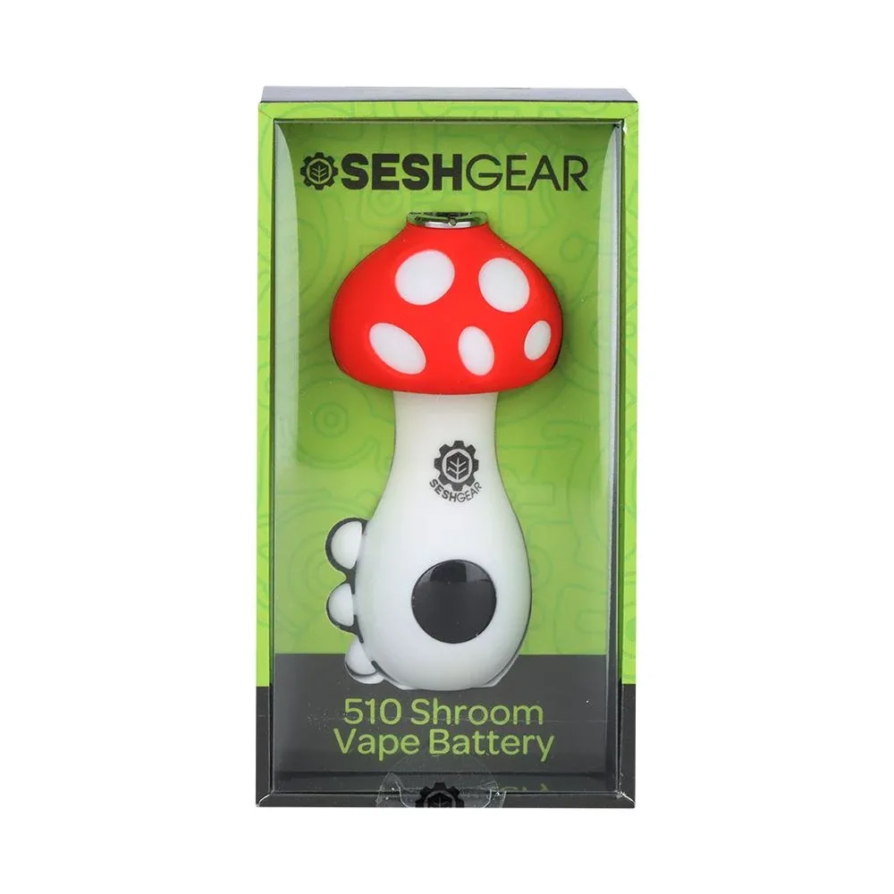 6CT DISPLAY - SeshGear Mushroom 510 Vape Battery - 550mAh / Assorted Colors - Image 2