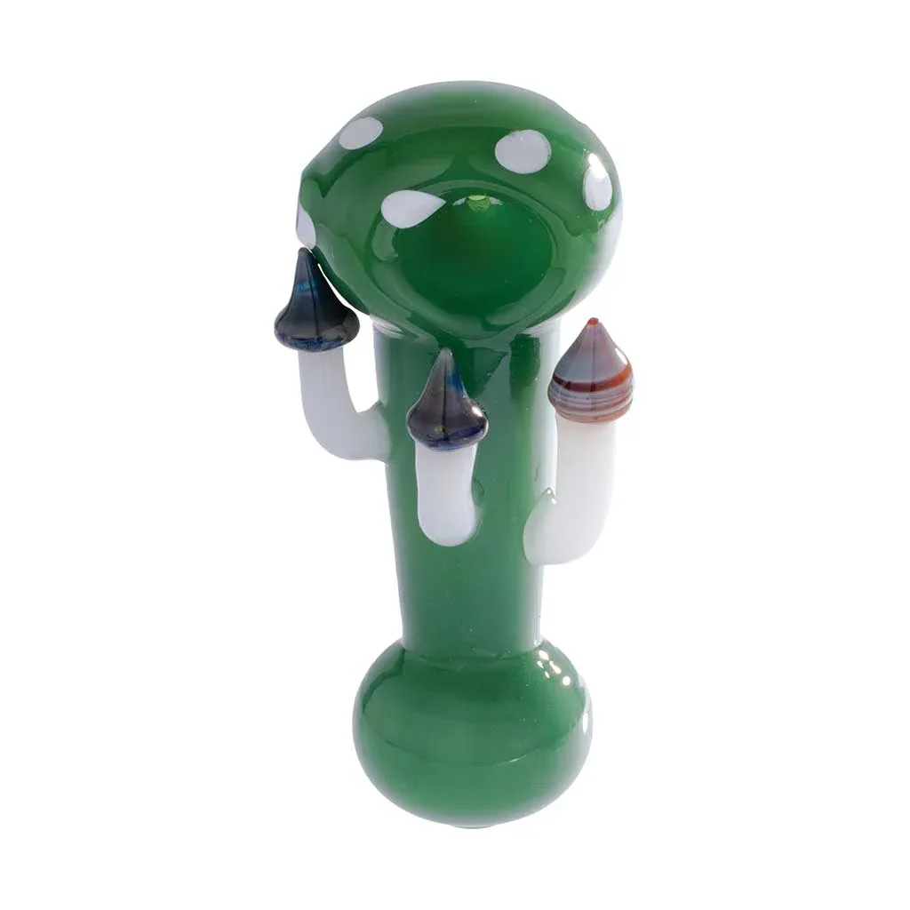 Toadstool Mushroom Glass Hand Pipe - Image 2