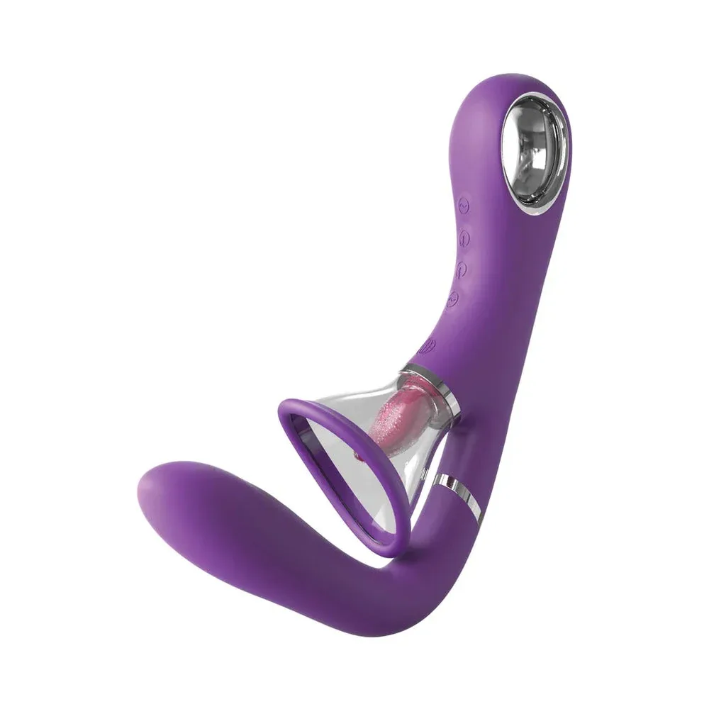 Fantasy For Her Her Ultimate Pleasure Pro Rechargeable Silicone Flicking Suction Dual Stimulator - Image 2