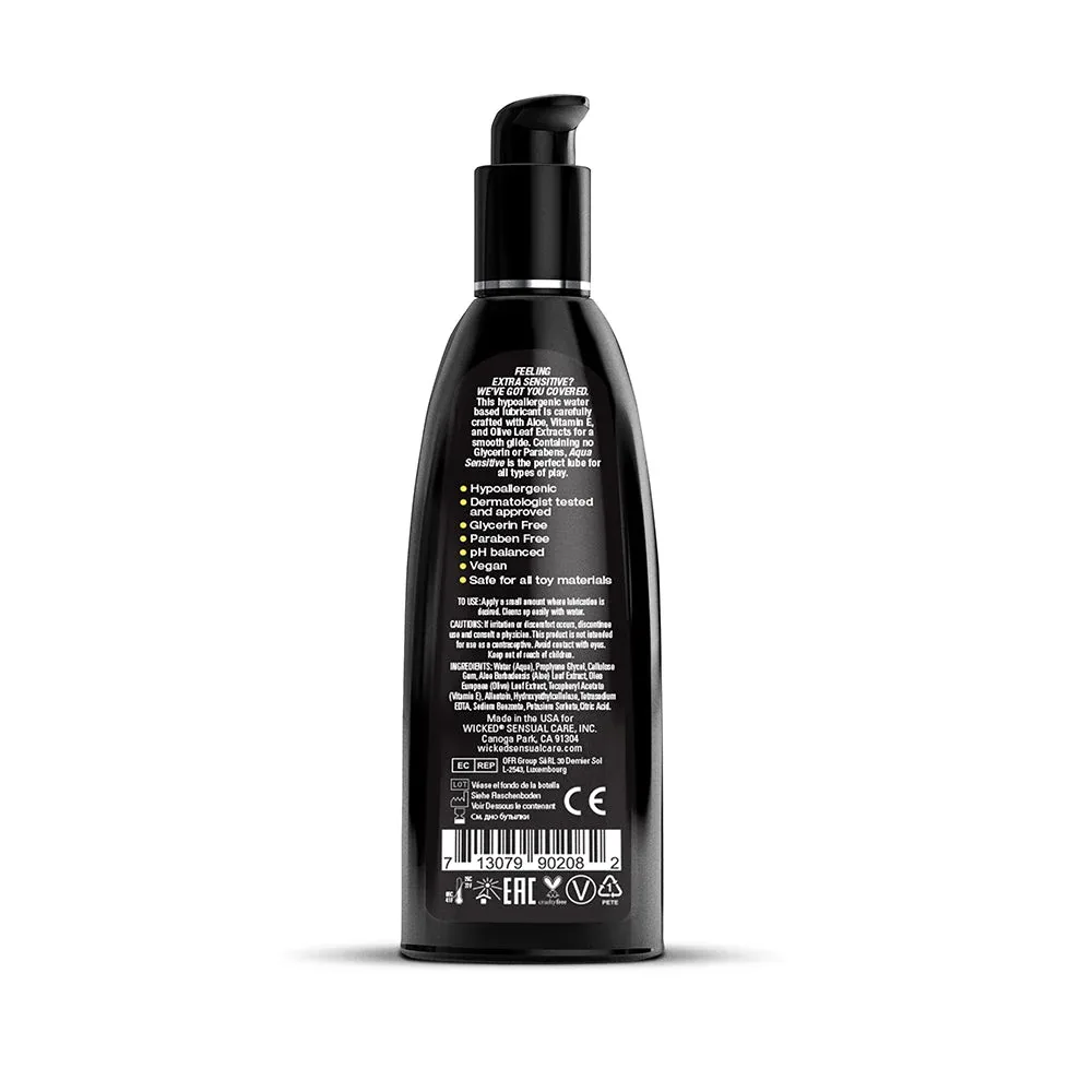 Wicked Aqua Sensitive Water-Based Lubricant 8.5 oz. - Image 2