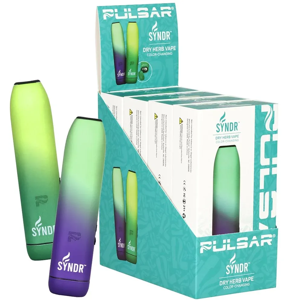 4CT DISPLAY - Pulsar SYNDR Dry Herb Vaporizer Thermo Series - 880mAh / Assorted Colors