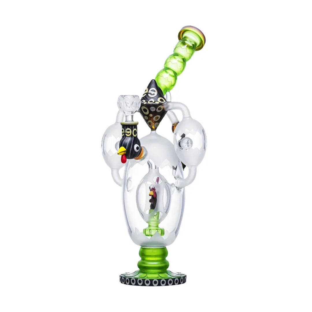 Cheech Glass 14.5" Rooster in a Egg - Image 2