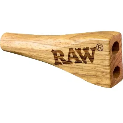 RAW Double Barrel Wooden Cigarette Holder (King Size) - Image 2