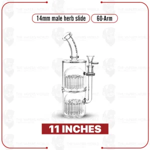 Pulsar 60-Arm Glass Water Pipe