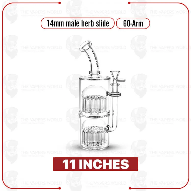 Pulsar 60-Arm Glass Water Pipe