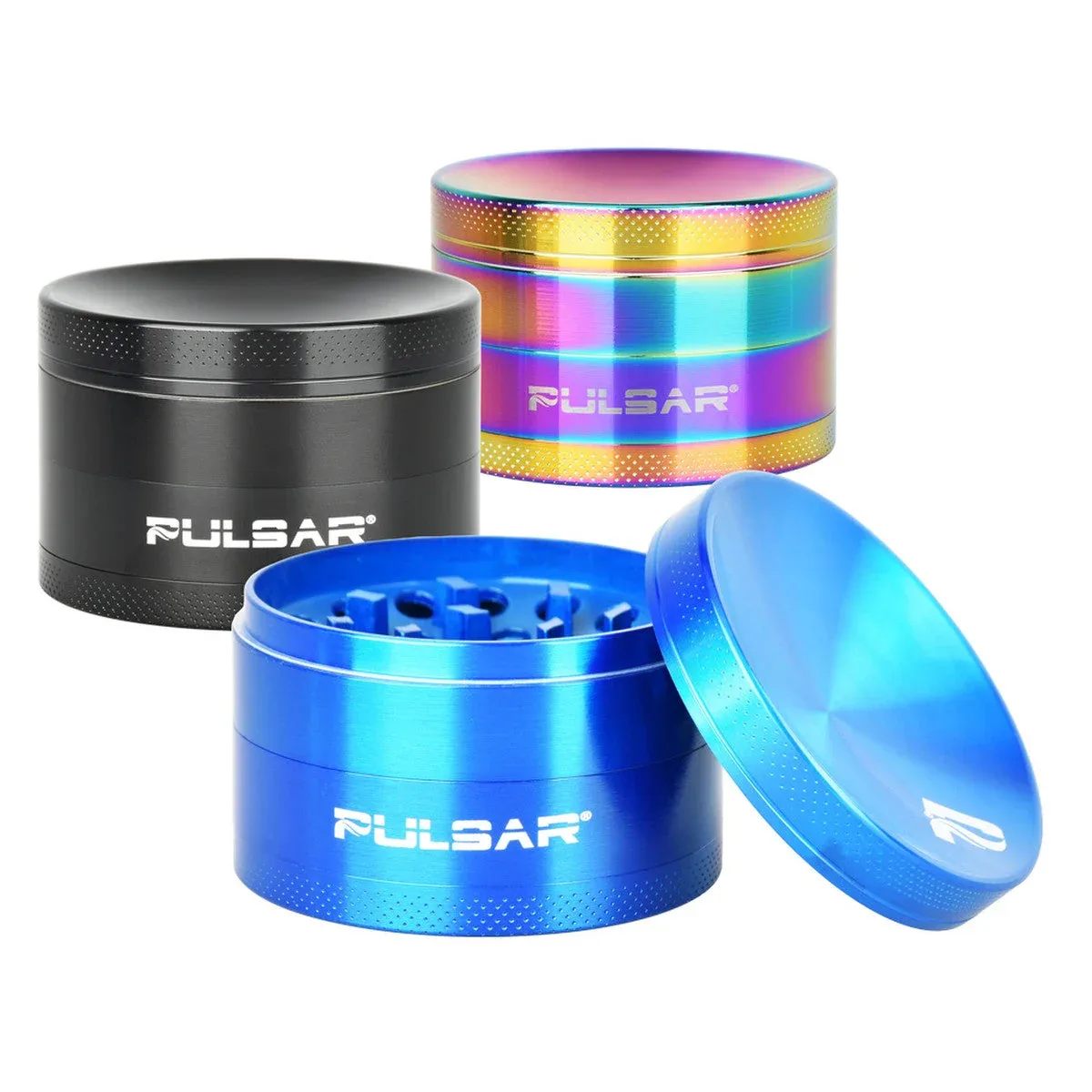 Pulsar Concave Grinder | 4pc | 2.5" | Assorted Colors | 6pc Display - Image 2