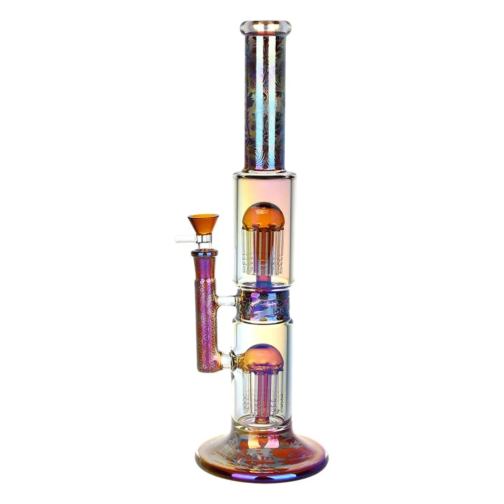 Pulsar Dub Chamber Electro Etched Water Pipe | 13.75" | 14mm F - Image 2