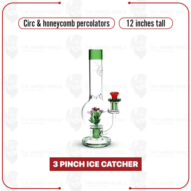 Pulsar Flower Glass Water Pipe