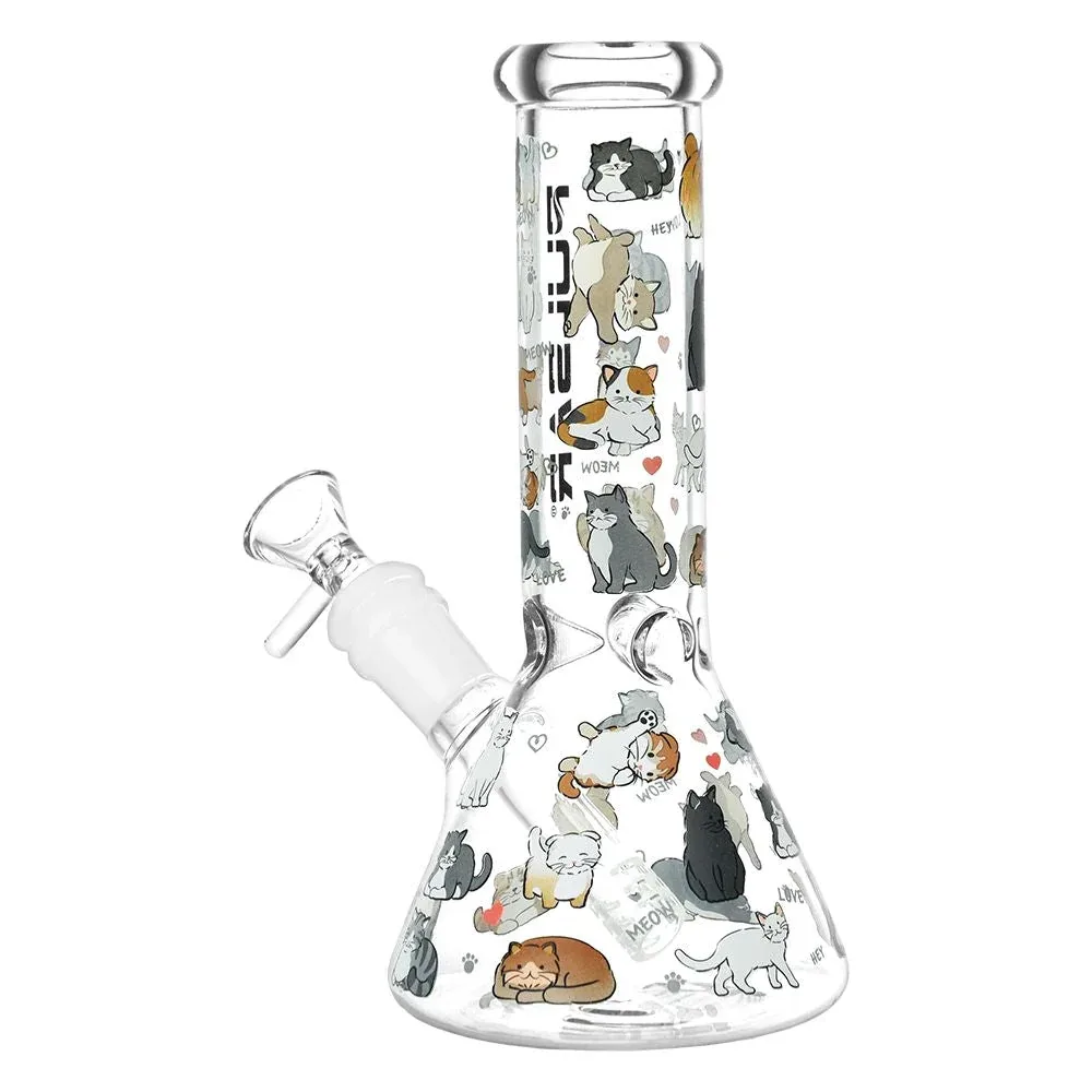 Pulsar Kitten Corral Beaker Glass Water Pipe - 7.75" - Image 2