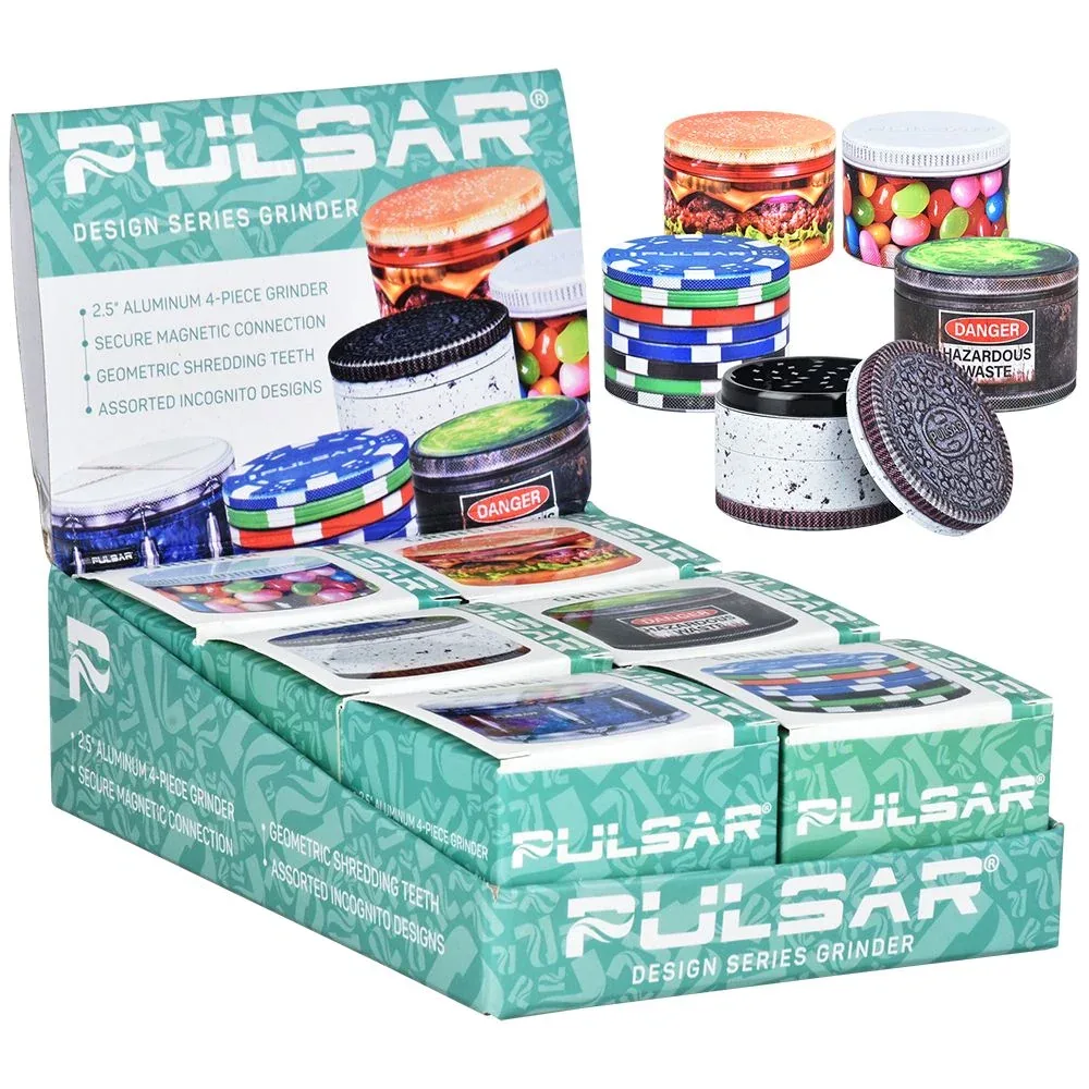 Pulsar OBJEX Design Series Aluminum Grinder | 4pc | 2.5" - Image 2