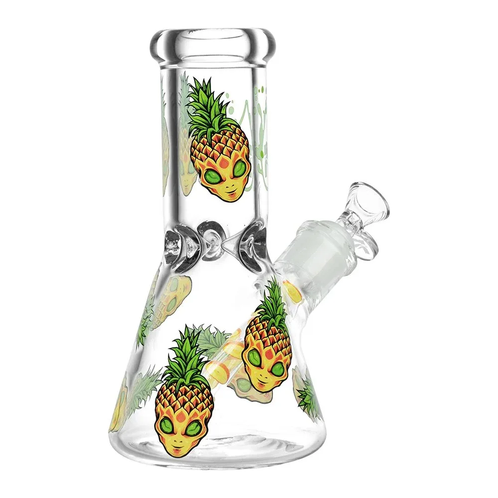 Pulsar Pine alien Design Series Glass Beaker Water Pipe - 8" - Image 2