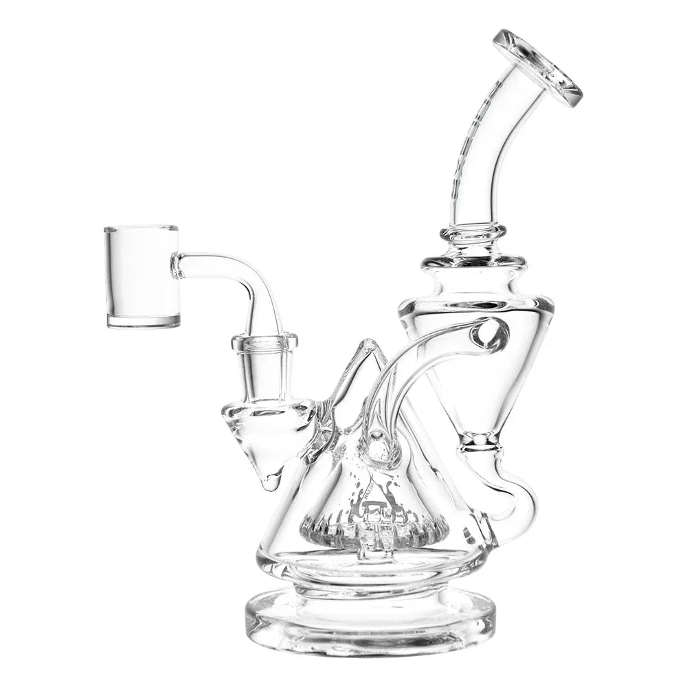 Pulsar Pyramid Baller Recycler Rig - 8" - 14mm Female - Clear - Image 2