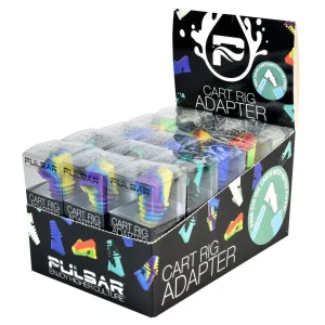 Pulsar Silicone Cart Rig Adapter - Assorted - 30PC DISPLAY
