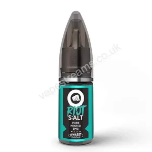 Pure Minted Hybrid Nicotine Salt E-Liquid by Riot S:alt