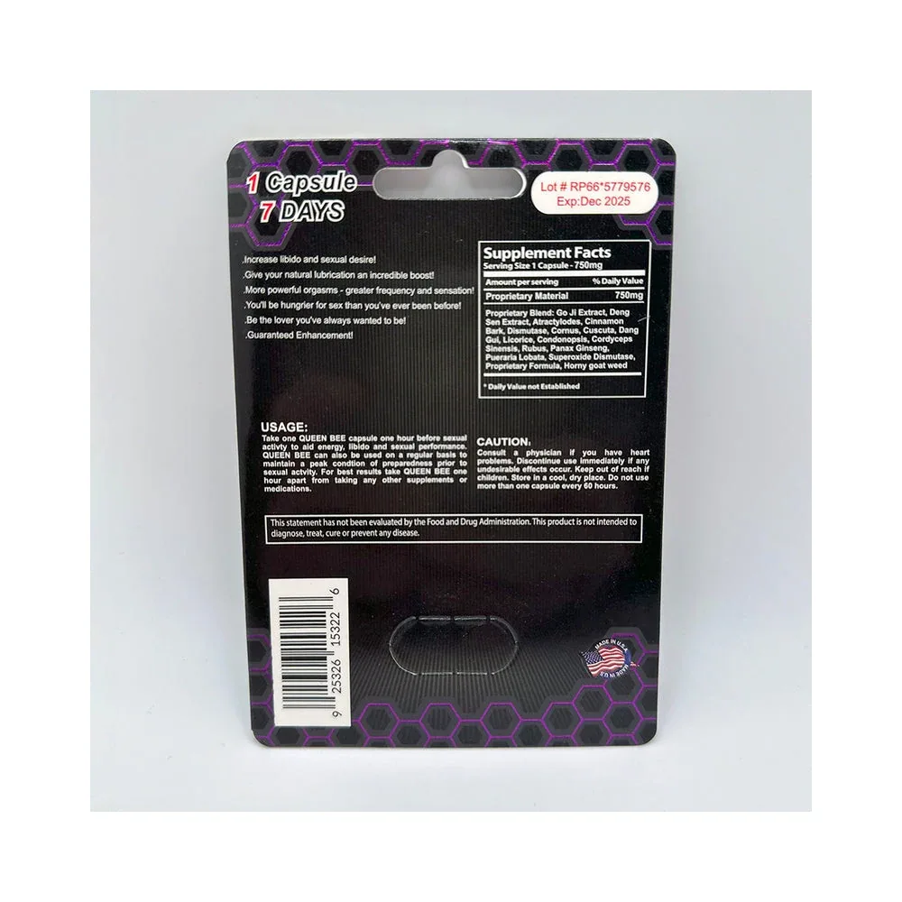 Queen Bee Female Enhancer 24 Capsules - Image 2