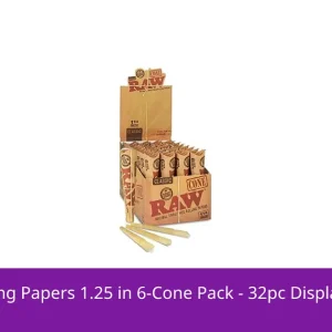 Raw Cones Rolling Papers 1.25 in 6