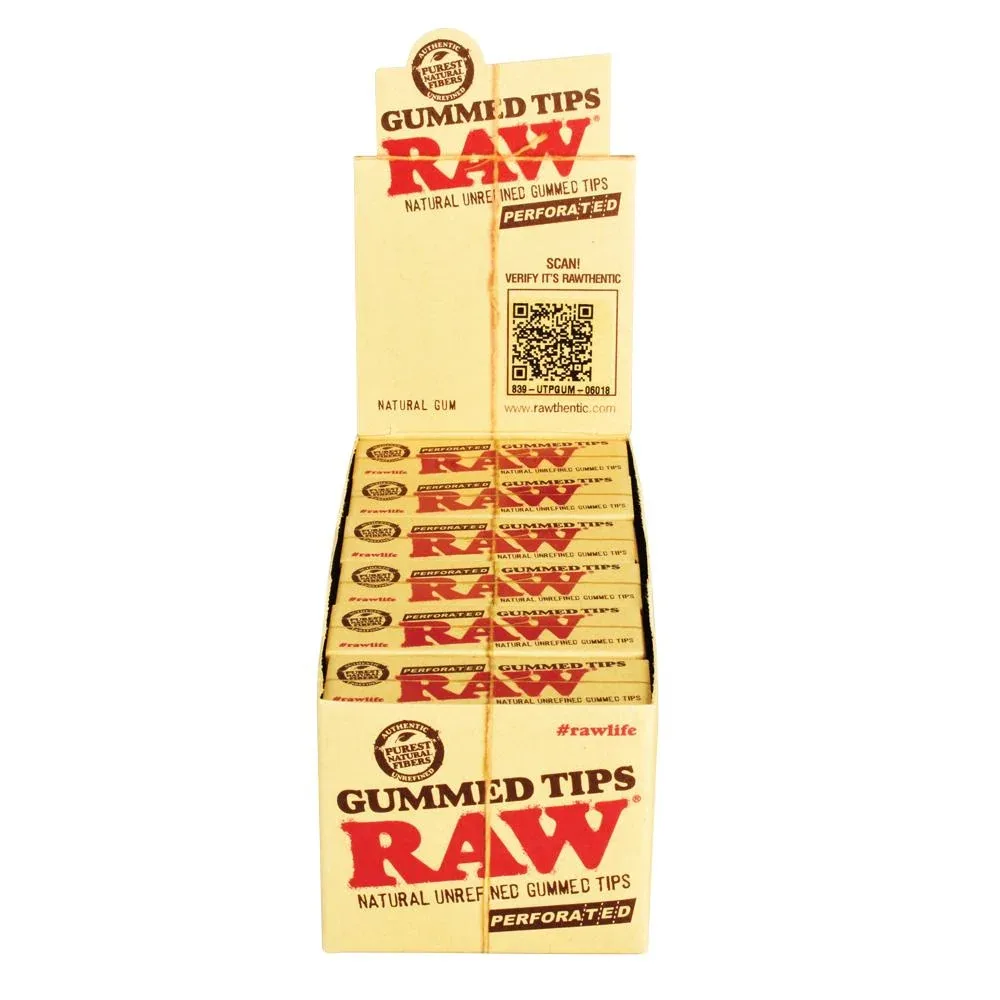 RAW Natural Perforated Gummed Tips - Image 2