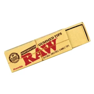 RAW Natural Perforated Gummed Tips