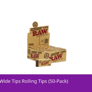 Raw Perforated Wide Tips Rolling Tips (50