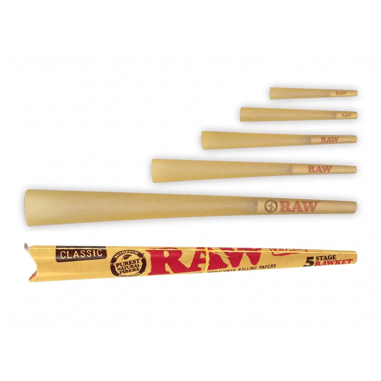Raw Stage Rawket Cone Pack of 1 | 5 COUNT Classic