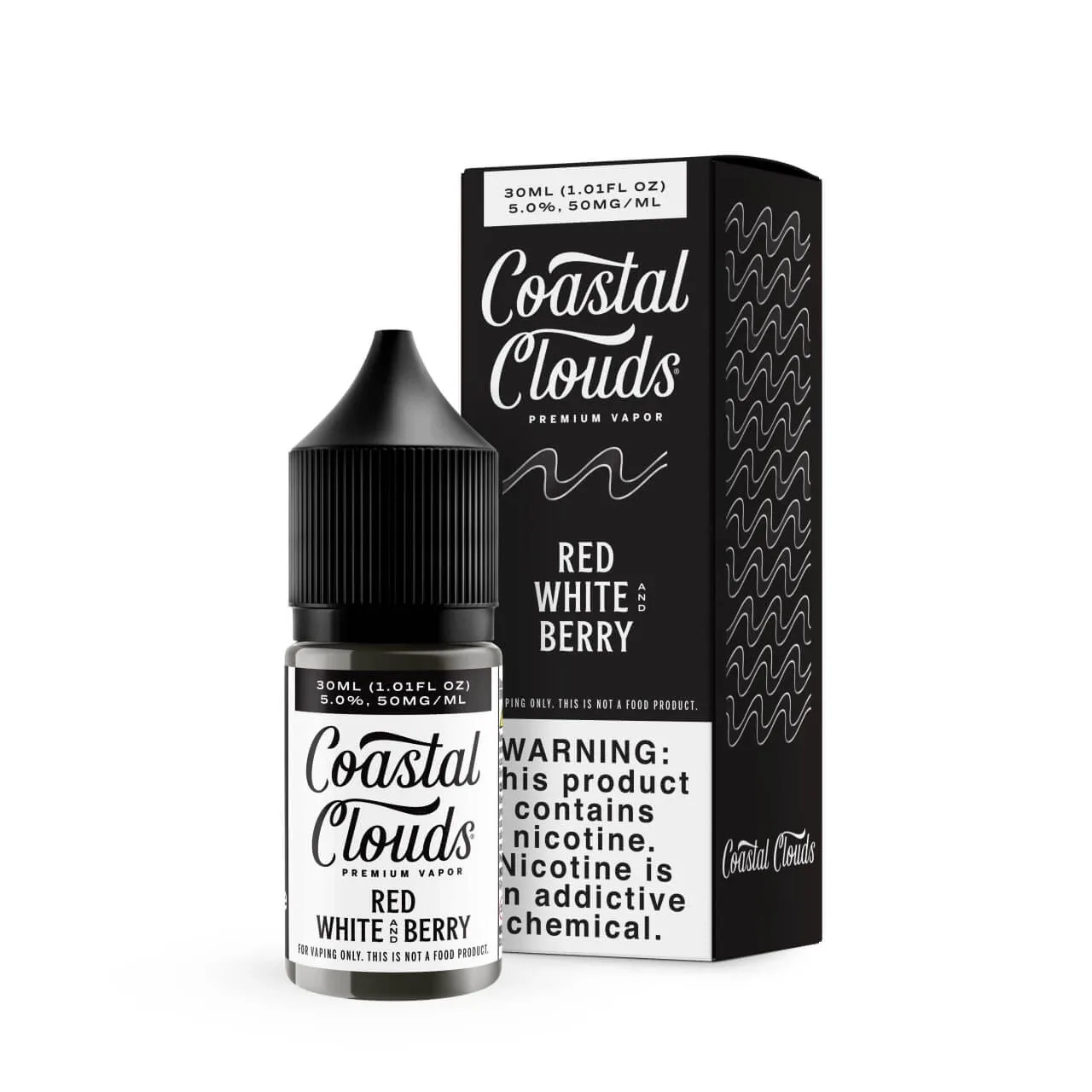 Red White & Berry (Bom Pop) 30ml Salt E-Juice | Coastal Clouds