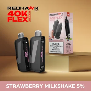 RedHawk 40K FLEX Stash STRAWBERRY MILKSHAKE 2 Pack Replacement Pods