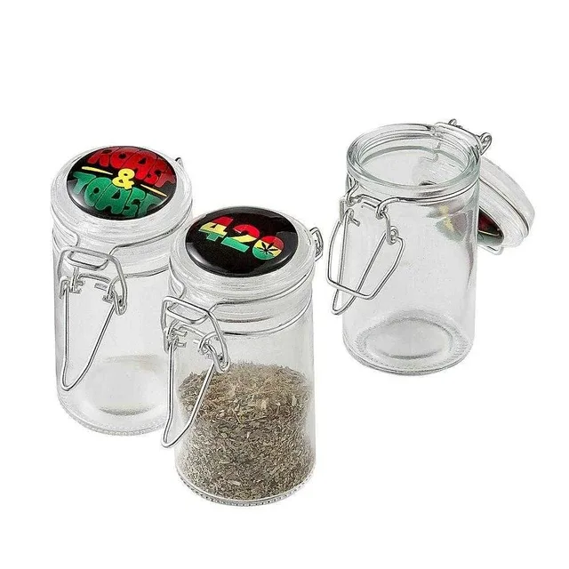 Roast & Toast Glass Stash Jar