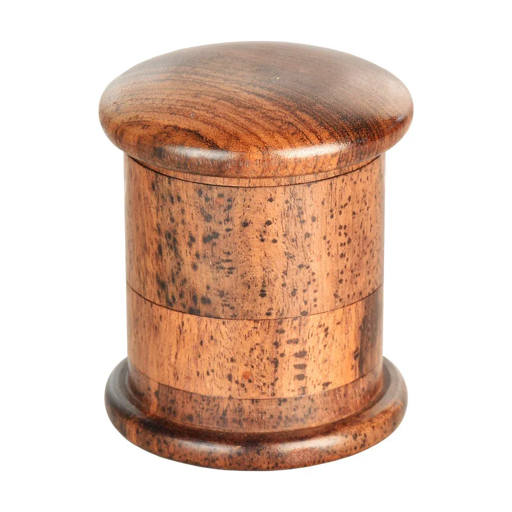 Round Rosewood 4pc Grinder w/ Screen - Image 2