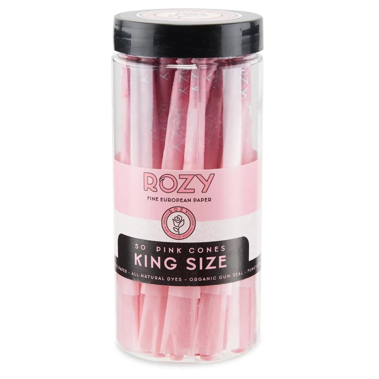 Rozy Pink Cones Jar| 50COUNT