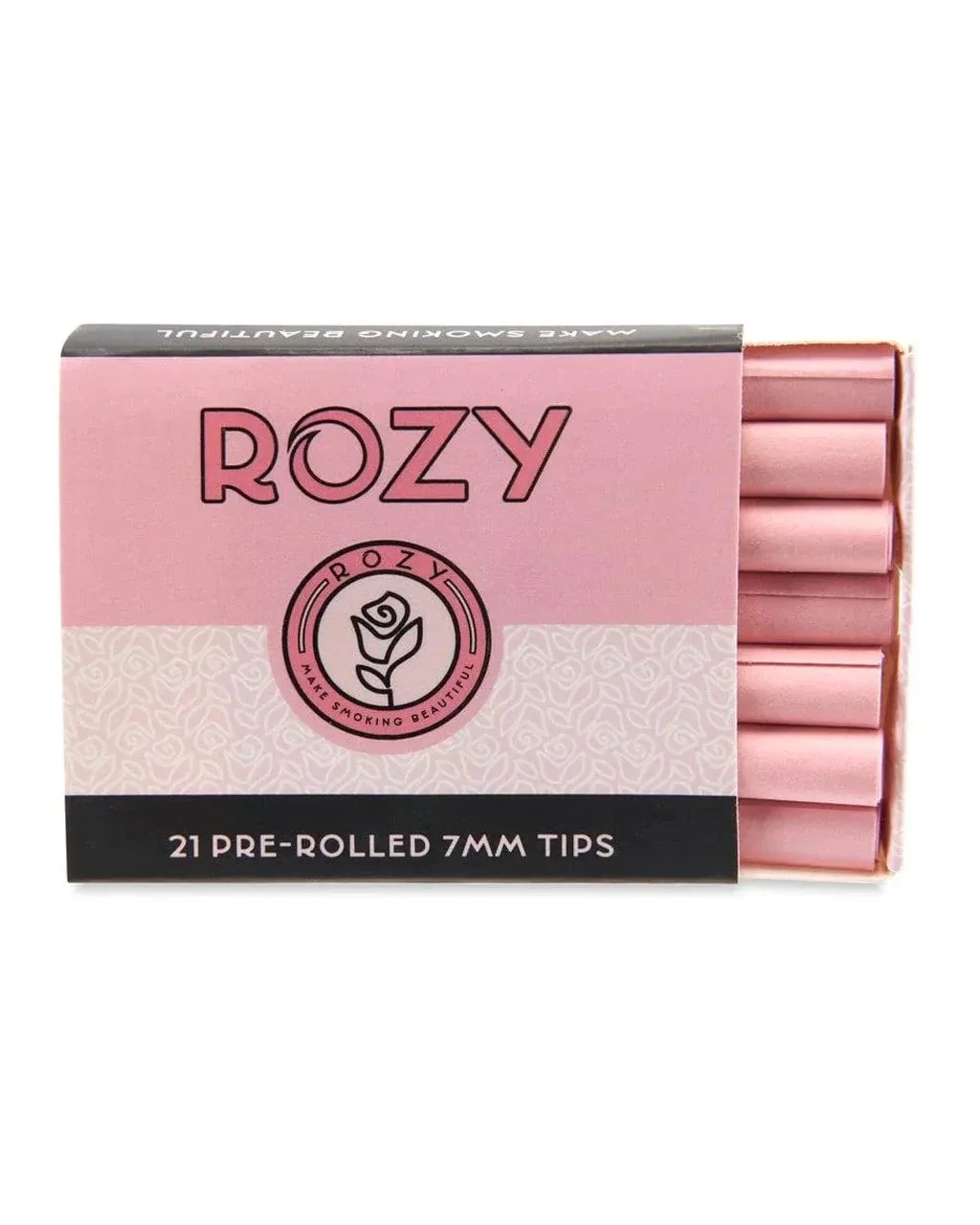Rozy Pink Tips Prerolled 7MM Tips | Pack of 1