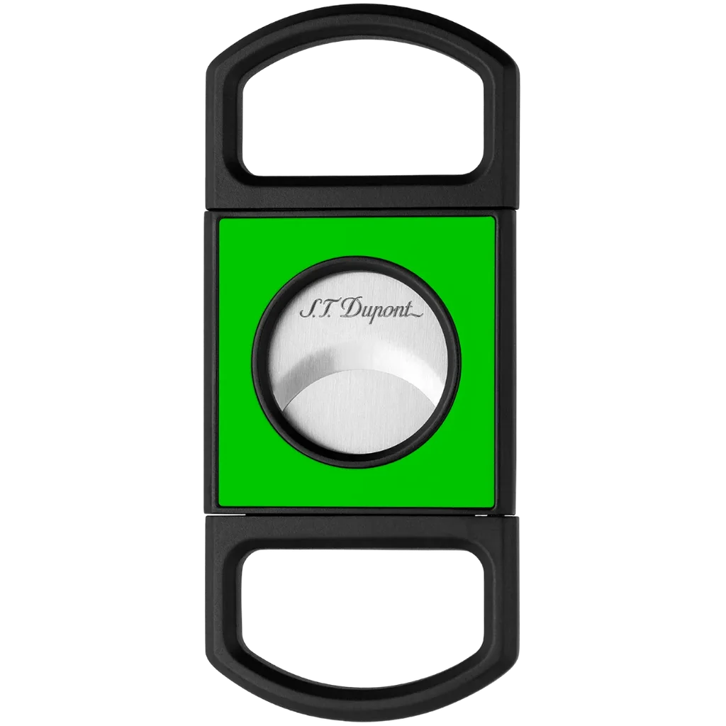 S.T. Dupont Fluo Cigar Cutter - Matte Black & Neon Green