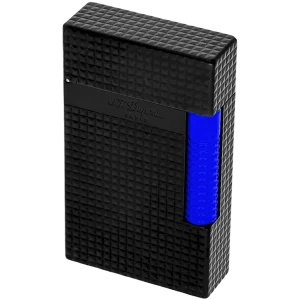 S.T. Dupont Le Grand Fluo Lighter - Semi-Matte Black & Blue