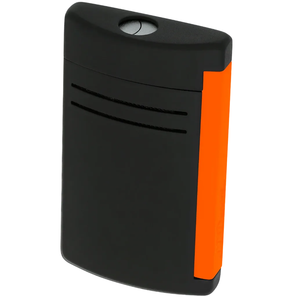 S.T. Dupont MaxiJet Torch Lighter - Matte Black & Neon Orange