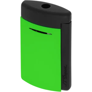 S.T. Dupont Minijet Torch Lighter - Matte Black & Neon Green