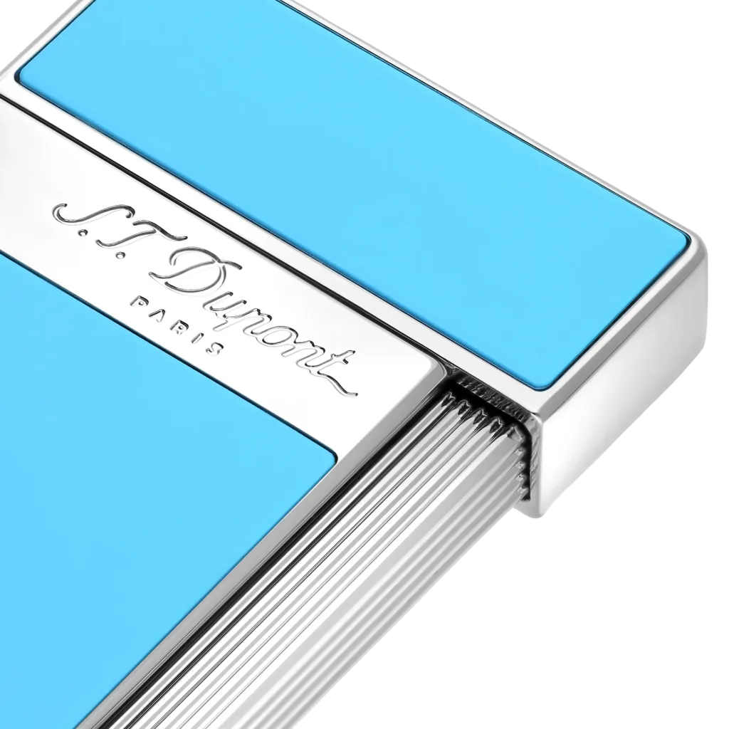 S.T. Dupont Slimmy Lighter – Turquoise Blue - Image 2