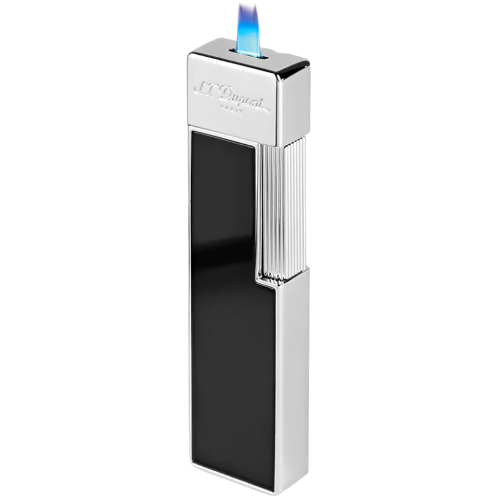 S.T. Dupont Twiggy Lacquered Lighter Black Lacquer - Image 2
