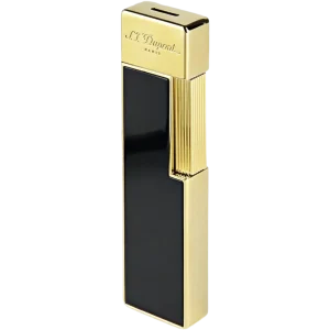 S.T. Dupont Twiggy Lighter - Black Lacquer & Gold