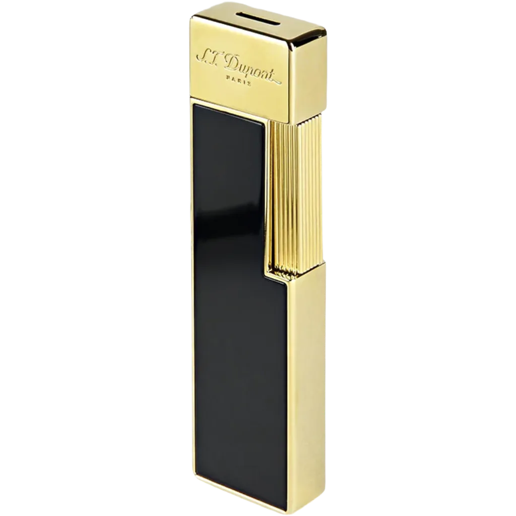 S.T. Dupont Twiggy Lighter - Black Lacquer & Gold
