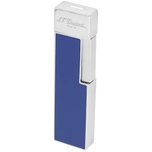 S.T. Dupont Twiggy Lighter - Blue Lacquer & Chrome