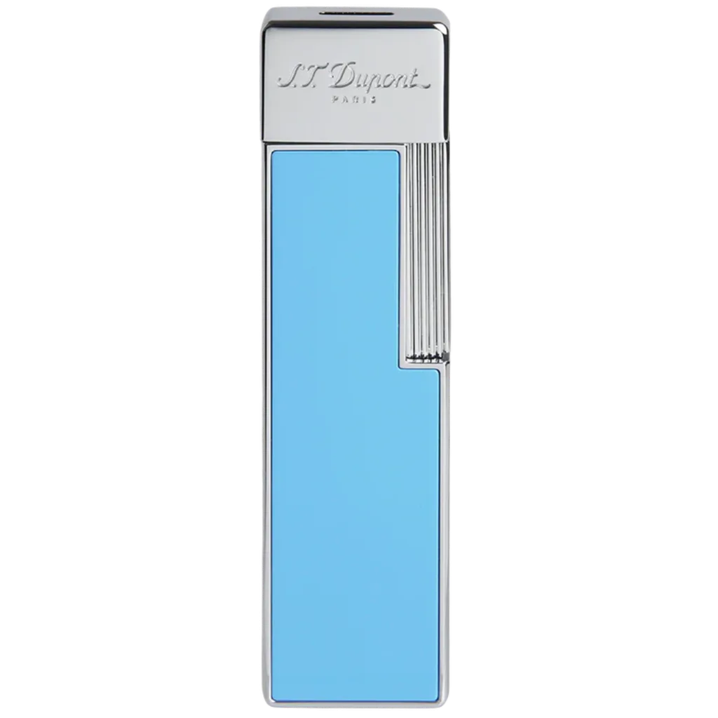S.T. Dupont Twiggy Lighter - Light Blue Lacquer - Image 2