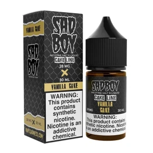 SadBoy CakeLine Vanilla Cake Synthetic Nicotine 30ml Salt E-Juice