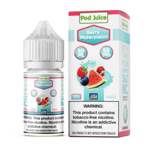 Salt Berry Watermelon Tobacco Free Nicotine E-Juice 30ml | Pod Juice
