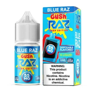 Salt Blue Razz Gush Tobacco Free Nicotine E-Juice 30ml | Pod Juice x RAZ