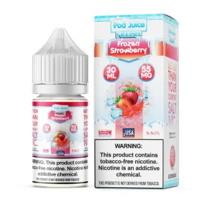 Salt Frozen Strawberry Tobacco Free Nicotine E-Juice 30ml | Pod Juice